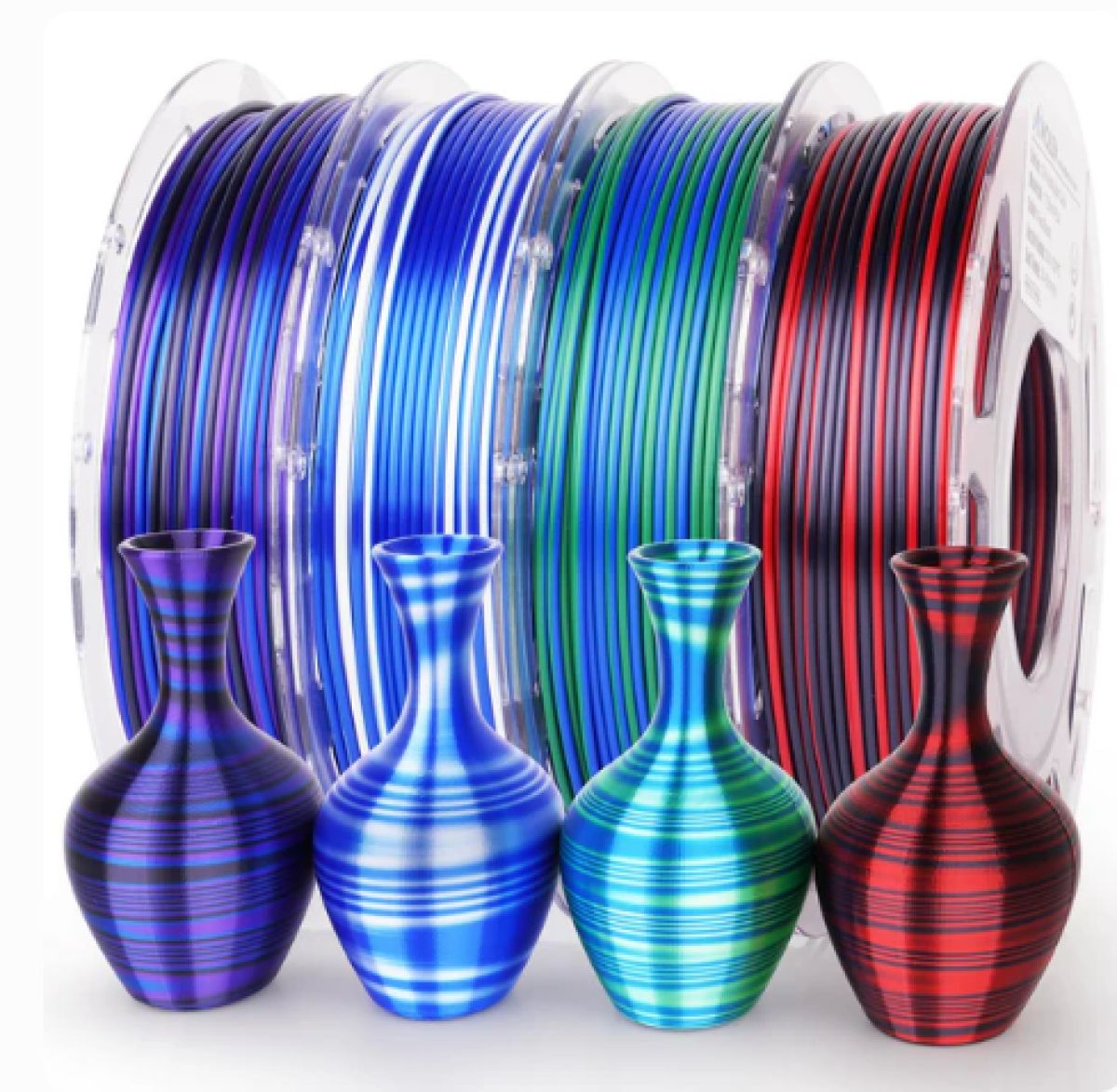 PLA Silk S-Series Variety Pack (4x1kg) - 1.75MM